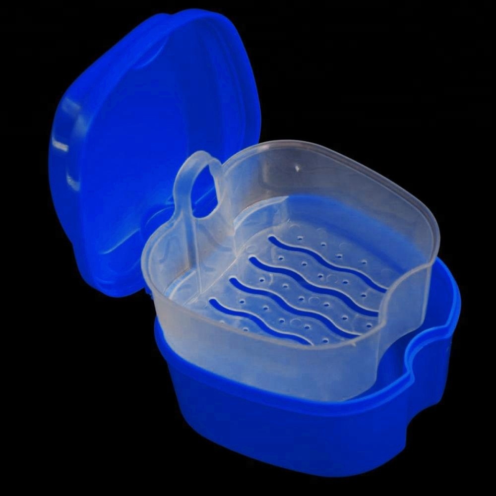 Blue Rising Basket Denture Cleaning Box Denture box