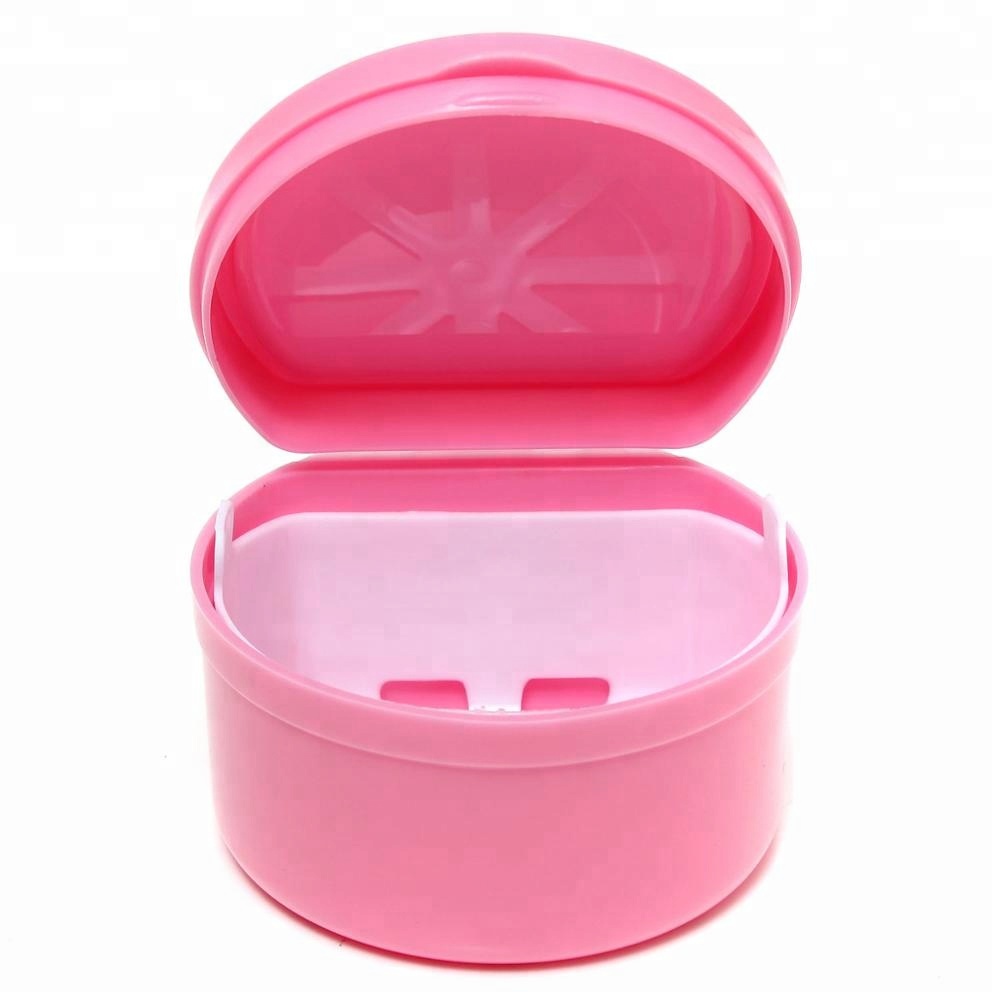 Dental Orthodontic Retainer Denture bath Box case For Keeping Denture Clean