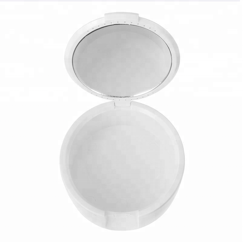 denture box with mirror